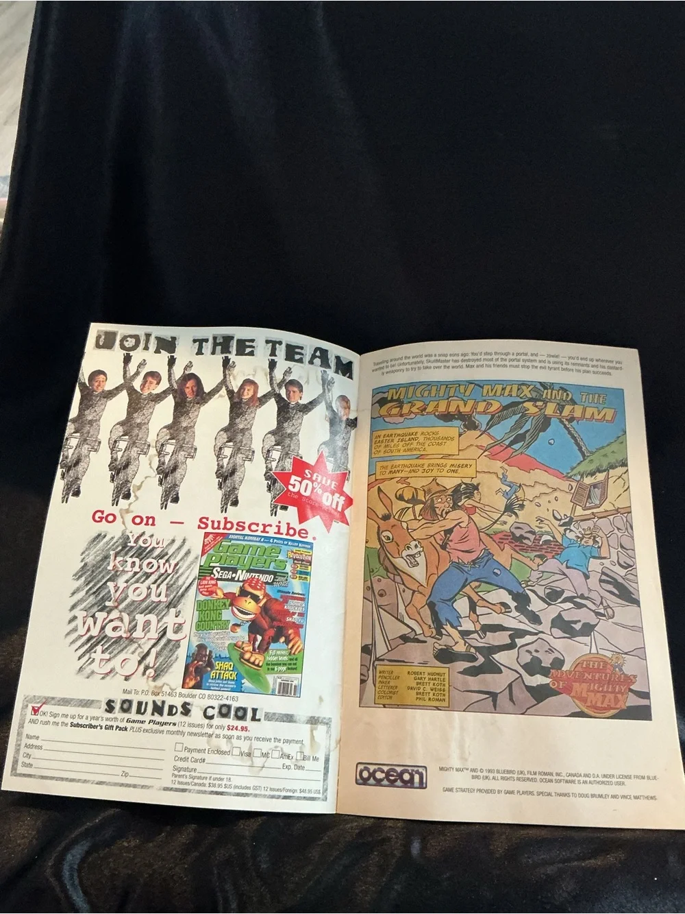 The Adventures of Mighty Max Comic Book #0 Game Players Promotional Issue 1993